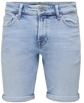 Only & Sons Denim Shorts ONSPLY Mid Waist Regular Fit Shorts | Denim shorts