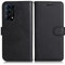 DENDICO Hülle für Oppo Find X3 Lite, PU Leder Brieftasche Handyhülle, Flip Tasche TPU Schutzhülle mit Kartenfach für Oppo Find X3 Lite, Schwarz
