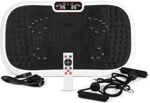 BX Fitness - 3D Vibrationsplatte: Cardio & Krafttraining in Einem Gerät (Weiß)