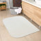 CARPETIA Weicher Badezimmer Teppich mit abgerundeten Ecken | waschbar | in Creme, 80x120 cm