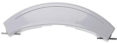 vhbw maniglia compatibile con Neff W7320F1EU, W7320F2EU lavatrice - 210 x 62 x 22 mm - curvo - bianco - plastica