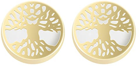 Akzent Marri Damen-Ohrringe 333er 8 Karat Gold Lebensbaum Perlmutt 5500140