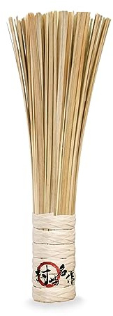 OTYFGHD 12-Inch Bamboo Wok Brush, Flat Brush, Kitchen Cleaning Brushes for Scrubbing and Cleaning Cooking Pots, Pans and Grilling Utensils (1 Pack)