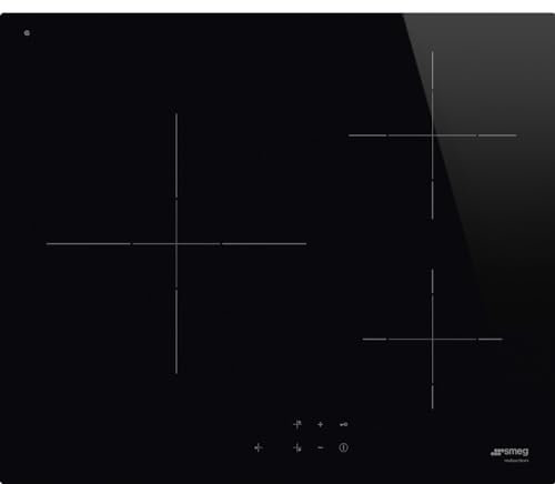 SMEG SI2631D, Placa de inducción UNIVERSAL, Black glass