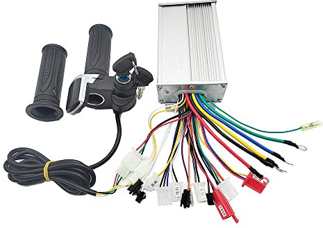SHuuL Elektroscooter Elektro-Fahrrad, Roller, Dual-Modus, bürstenloser Controller, 36 V/48, 500 W und Drosselklappen-Set Elektroscooter (Color : 36V 500W)