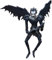Death Note Anime Figur Ryuuku Anime Figuren befestigte Basis und Blick auf Notizen 19 cm Statue zur Dekoration (Notizen lesen)