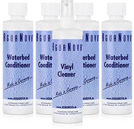 4x AguaNova Wasserbett Conditioner, 1x Vinyl Cleaner