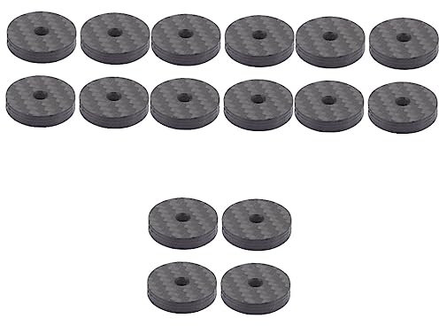 jojofuny 16pcs Speaker Spikes Pads Isolation Feet Mats for Subwoofer Dampening Pad for Stereos