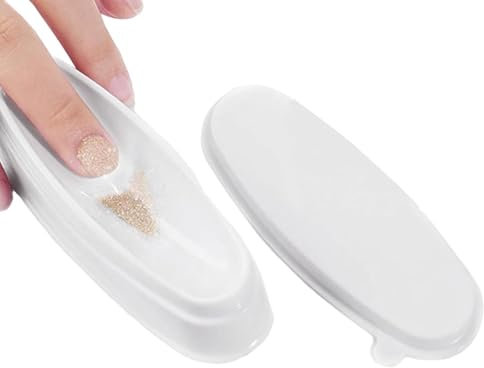 Dip Powder Recycling Tray | Single-Layer Nail Dip Powder Container | Portable Nail Glitter Recycling Box for Home and Salon | Efficient Dip Powder Holder for Nail Makeup and Beauty