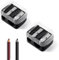 2 Stück Sharpener Anspitzer, Klein Makeup Spitzer Mit Dose Anspitzer Mit Behälter, Universal Kinder Pencil Sharpener Dosenanspitzer für Dicke und Dünne Stifte für Kajalstifte Augenbrauenstift,Eyeliner