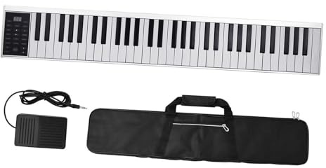 61 Keys Digital Electronic Piano Keyboard MIDI Output 128 Tones 128 Rhythms Programming Playback Tutoria