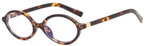 CXNXFD Retro-Brillenrahmen ohne Sehstärke für Damen,Lesebrillen,Blaulichtfilter Brille Frau,Retro sonnenbrille 90er Vintage Brille, Braun