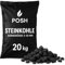 POSH Steinkohle Fein 5-50mm 20kg Hochwertiger Brennstoff für Ofen, Heizkessel & Festbrennstoffanlagen, Geringer Ascheanteil, hoher Heizwert