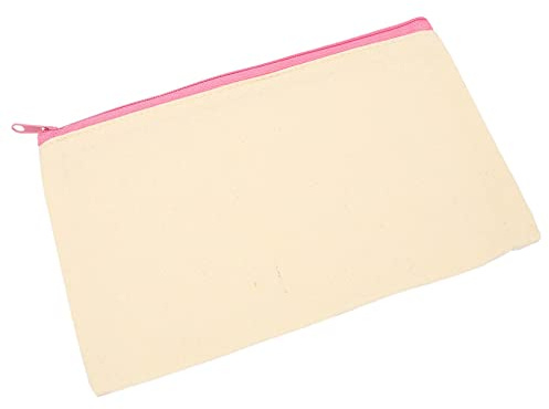 Sirxlevcy 30Pcs Canvas Makeup Bags Zipper Pouch Bags Pencil Case DIY Craft Bags for Travel DIY Craft School Multicolored Zippers