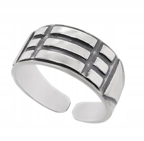 Ulex Premium 925 Sterling Silber Ringe Herren Siegelring Atlantik Motiv Oxidiert Stark Poliert Handgefertigt Männerringe Trend Schmuck Größe 58