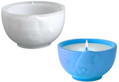 Schale aus Kunstharz – Halterung für Drucktopf, 3,94 x 2,37 Zoll, Gießform aus Kunstharz | Kreatives Kerzengefäß, handgefertigt für Aufbewahrungsbox, Schmuckteller, F-Töpfe