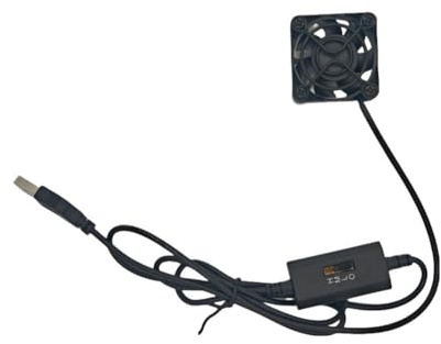 Wodsty Mini 40mm USB Cooling Fan with 3 Adjustable Speeds and Metal Heat Sink for Laptops, Computers, and Gaming Setups
