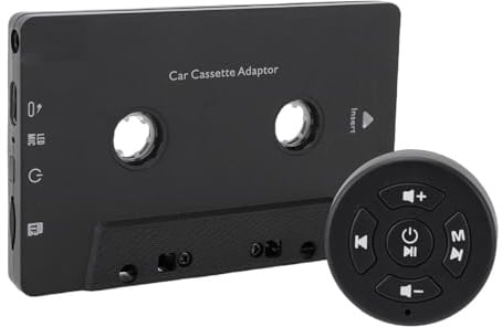 Annadue Car Audio Bluetooth Wireless Cassette Receiver, Car Tape Player Bluetooth 5.4 Cassette Aux Adapter, mit Fernbedienung, für Smartphone, Tablet, MP3 Player Usw
