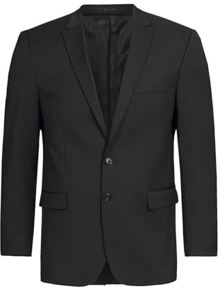 GREIFF Corporate Sakko Herren Modern with 37.5® Regular Schwarz 60