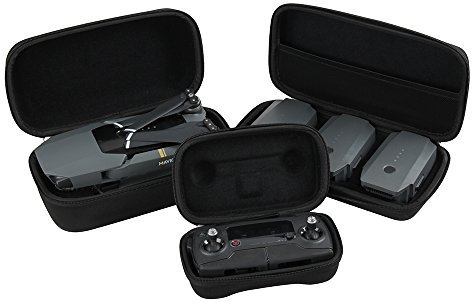 Hart EVA Reise Fall zum Mavic Pro Fly Faltbare Drone Body + Fernbedienung Transmitter + 3 Batterien durch Hermitshel
