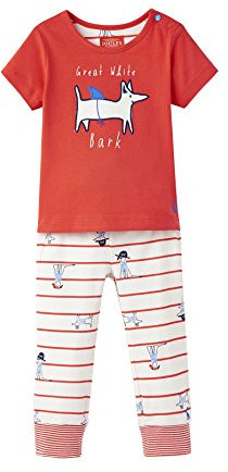 Joules Tom Baby Kombination rot weiß Hund Streifen GRR. 6-9 Monate