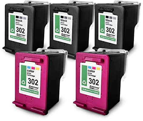 5X Müller Printware Patronen kompatibel für HP 4655 4526 4524 3831 3631 4657 4656 4658 3836 4522 3633 4650 4528 ersetzt HP 302XL CMYK