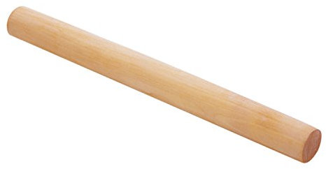 Boodtag Lot de 2 rouleaux à pâtisserie en bois durable pour pâtisserie, biscuits, tarte, pizza, pâte à pizza, outil de cuisine en bois durable, taille aléatoire (50 cm)