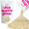 Hemway Ultra Sparkle Glitter - Champagne Gold | Chunky Metallic Flakes for Resin & Epoxy Crafts | Supplies for Tumblers, Festival, Hair, Face, Body, Eye & Nail Art Decoration | 100 g