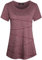 iClosam Sport T-Shirt Damen Laufshirt Shortsleeve Yoga Gym Tops Sportshirt Damen Locker Sportkleidung Frauen