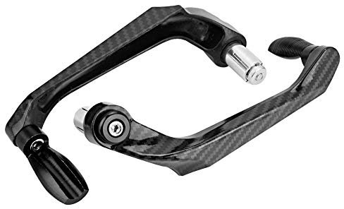 KIMISS 7 / 8in 22mm CNC Aluminium Motorradbremskupplung,Lenker Schutz für Motorrad, Motorrad, Roller, Elektroautos, Mountainbikes(Schwarz)