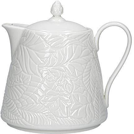 La Porcellana Bianca - Teiera in Gift Box - Arredo Casa, Cucina - Linea Bosco - Idea Regalo - Porcellana - 1200 CC; 17x14,5xh17 cm