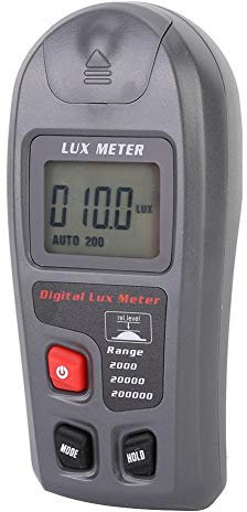 TOPINCN Misuratore di Luce, Digitale Luxmetro Elettronico Illuminatore Portatile Fotometro Accurato Display LCD con Portata Fino a 200.000