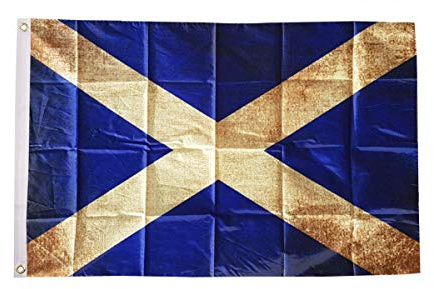 AZ FLAG Flagge Schottland Vintage 150x90 cm Polyester 100D 2 Ösen | Für innen und außen Schottische dekorative Flagge doppelte Nähte und verstärkte Kanten mit Metallösen 100D Polyester