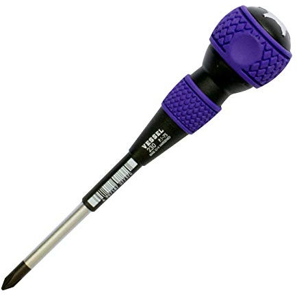 VESSEL Ball Grip Tang-Thru Screwdriver +1x75 (3) No.230 230P175