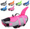 CITÉTOILE Dog Life Jackets, Ripstop Pet Floatation Life Vest for Small, Middle, Large Size Dogs, Dog Lifesaver Preserver Swimsuit for Water Safety at The Pool, Beach, Boating，Pink XXL