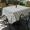 Étanche Nappe d'Extérieur avec Trou de Parapluie et Fermeture Eclair Nappes pour Table de Jardin pour Les Fêtes d’hôte, Les Barbecues, Les Réunions de Famille (150 * 150 cm rond, Géométrie)