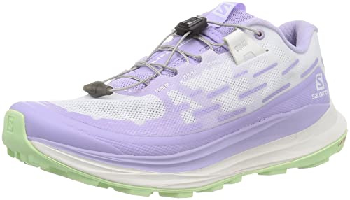 SALOMON Shoes Ultra Glide Trail-Laufschuhe für Damen, Lavendel Weiß Patina Grün, 36 2/3 EU