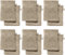 REDBEST Waschhandschuhe, Waschlappen 12er-Pack Chicago Taupe Größe 15x21 cm - saugstark, strapazierfähig, ideal für Reisen, Sport (weitere Farben)