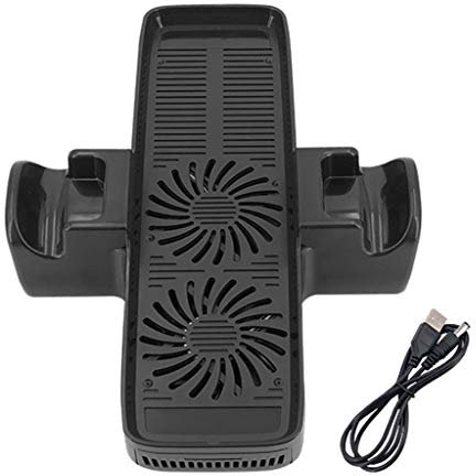 LEXIANG Enfriador de Ventilador de Soporte Inferior de estación de Base de enfriamiento 3 en 1 Consola Delgada X Box 360