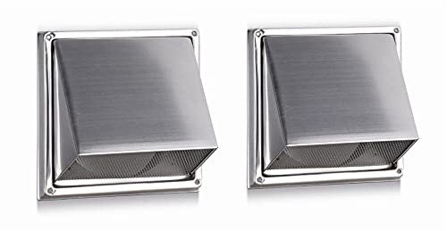 REMKO Regenschutzhauben-Set, Edelstahl (inkl. Insektenschutzgitter für Lufteintritt/-austritt) 1609250