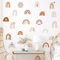 Regenbogen Wandtattoo, Wolke, Regenbogen DIY Kinderzimmer Wandsticker, Groß Wandaufkleber für Mädchen Junge Babyzimmer Kinderzimmer Wanddeko (A)