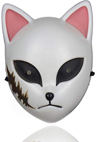 damdos Halloween Prop Cosplay Mask for Demon of Slayer Makomo Tanjirou Sabito Masks