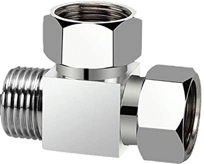 bzcemind 1 raccord en T en laiton 1/2 BSP en forme de Y mâle/femelle coudé, raccord union à quatre voies, en T MFF