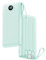 VRURC Portable Charger with Built in Cords, 22.5W PD & QC 3.0 Fast Charging 20000mAh USB C Power Bank, 4 Output 2 Input LED Display Phone Battery Pack with Cable Compatible with iPhone,Samsung,Tablet