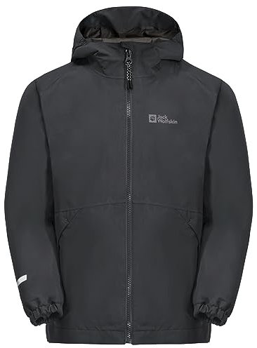 Jack Wolfskin Iceland 3IN1 Jacket K Giacca, Phantom, 116 Bambini Unisex