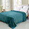 Bronze Wolldecke/Kuscheldecke/Einfarbig / 150x200cm / versch. Farben (Petrol)
