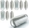 Plastic Nail Brushes for Cleaning Nails Double-Sided Brush with Firm Strong Plastic Bristles, Nail Scrubbing Brush to Clean Dirt, Grime and Grease under Nail for Fingernails And Toenails Pack of 10