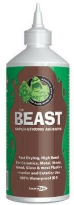 Bond It THE BEAST Strong Quick Dry Adhesive PU Glue Surfaces Waterproof Brown Bond Glue Monster The Beast PU Adhesive, Super Strong, High Bond For Ceramics, Metal,Wood, Glass And Most Plastics (500ml)