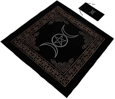 HOMSFOU 1 Satz Tarot-tischdecke Empfehlung Einer Wahrsagerin Wiccan Verändert Tücher Altarteppich Wicca-altarzubehör Altar Tischdecke Tasche Für Tarotkarten Schreibtisch Geschenk Stoff