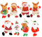 8 Piezas Decoración de Árbol de Navidad, Adornos Árbol Navidad Colgantes, Colgante de Peluche, Adornos Muñecos Árbol Navidad, Colgante Tela de Árbol Navidad